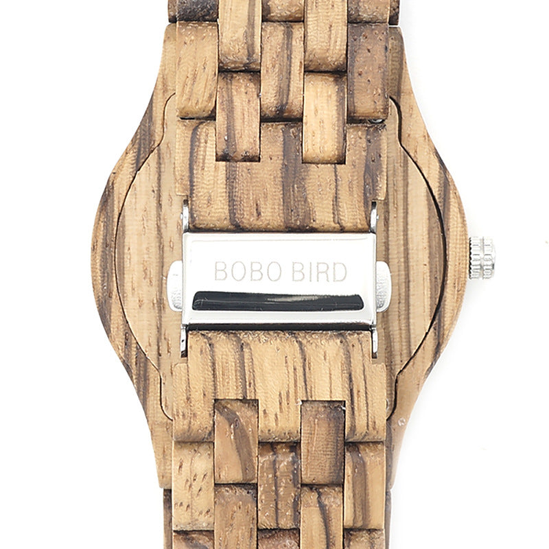 Casual Wooden Watch Men's Watch Pastoral Unique Quartz All Wooden Watch