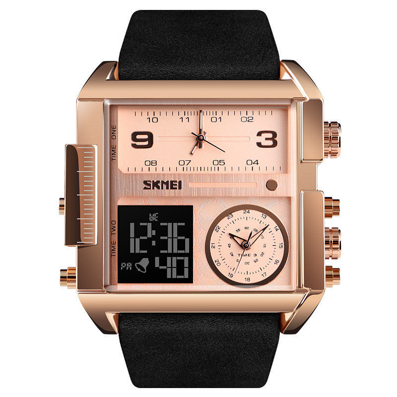 Square Large Dial Watch Men'S Business