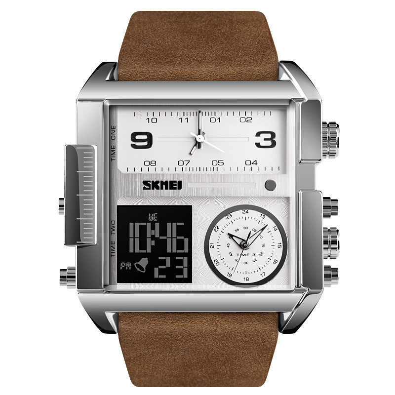 Square Large Dial Watch Men'S Business