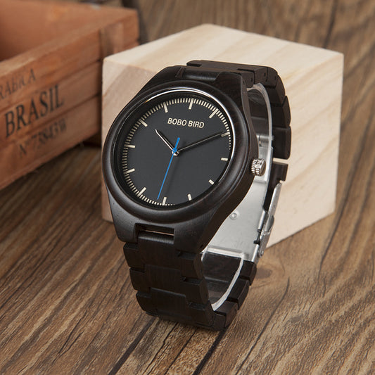 Young Men's Watch Made Of Solid Wood