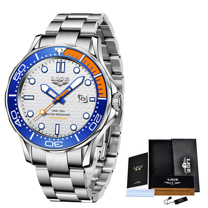 Men's Quartz Watch Luminous Dial Waterproof Watch Business