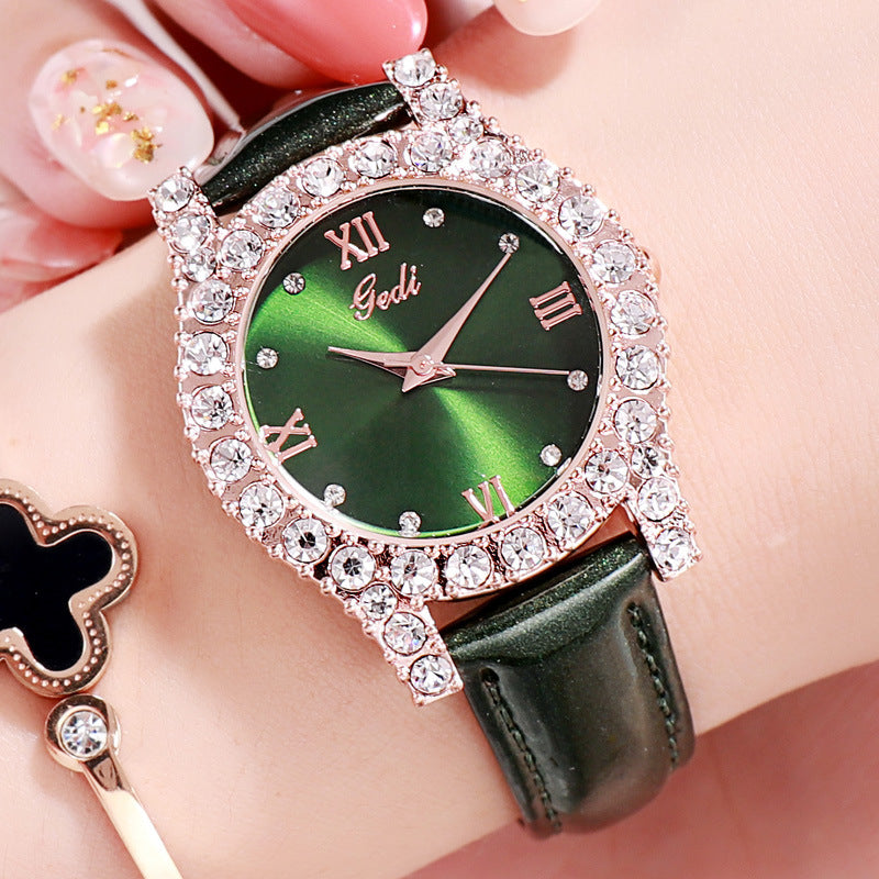 Ladies personality diamond casual all-match watch