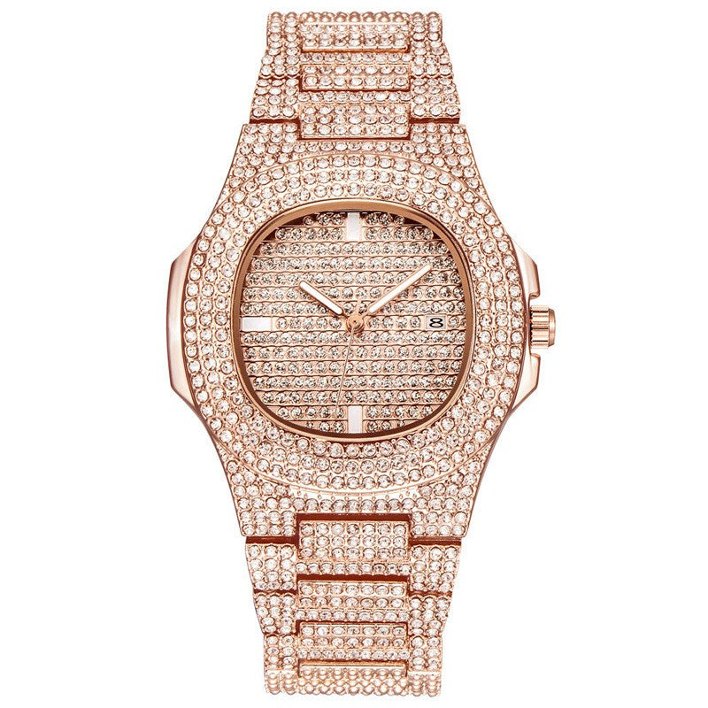 Dropshipping ICE-Out Bling Diamond Luxury Watch Men Gold Hi