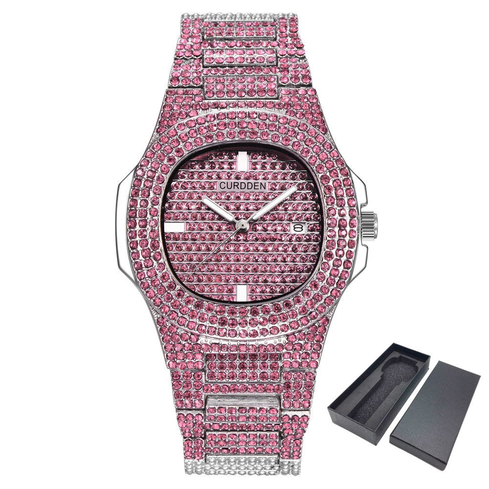 Dropshipping ICE-Out Bling Diamond Luxury Watch Men Gold Hi
