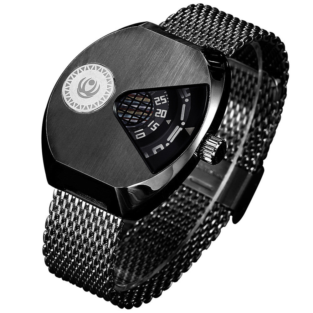 Creative non-pointer student men's waterproof watch