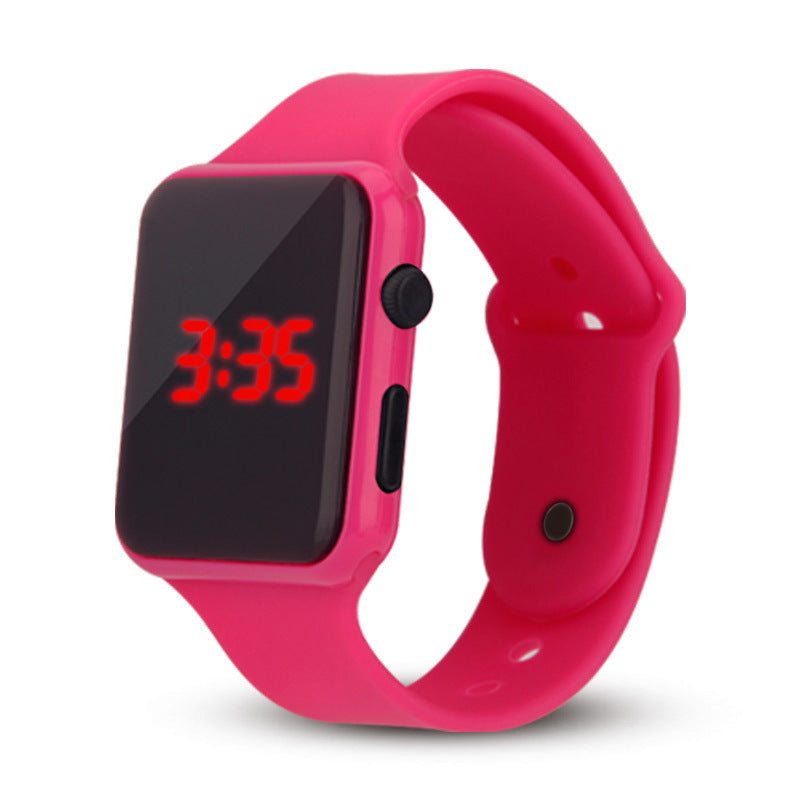 Compatible with Apple , LED kids square watch