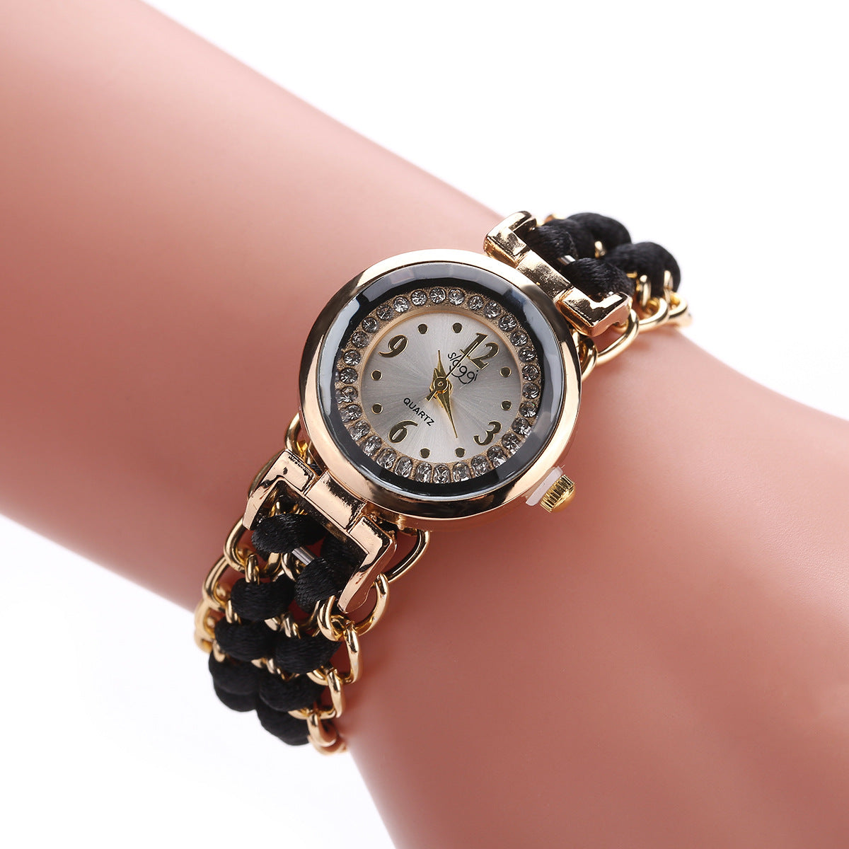 Fashion Leisure High Quality Woman Watch Women Knitting Rope Chain