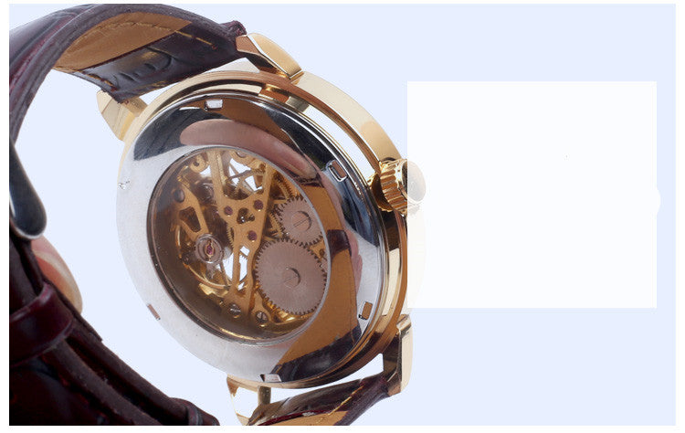 Hollow Mechanical Watch Simple Business Men's Watch