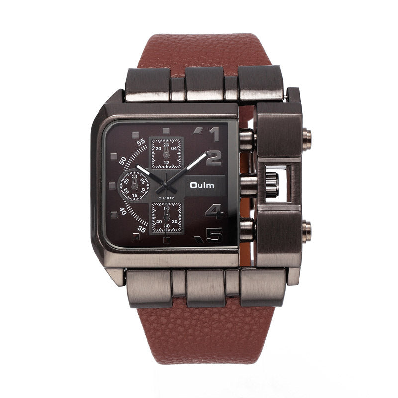 Casual single movement quartz watch