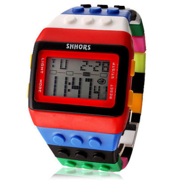 Building Block Design Digital Watch