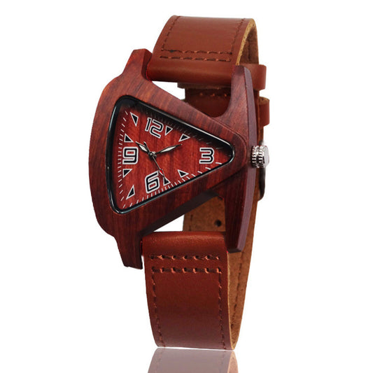 Wooden quartz watch