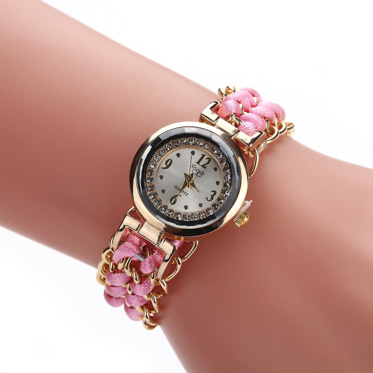 Fashion Leisure High Quality Woman Watch Women Knitting Rope Chain