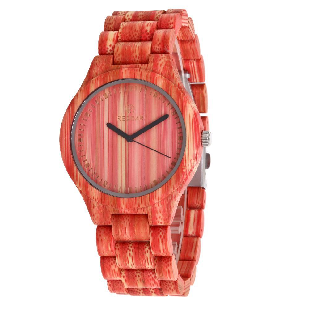 Colorful bamboo watch