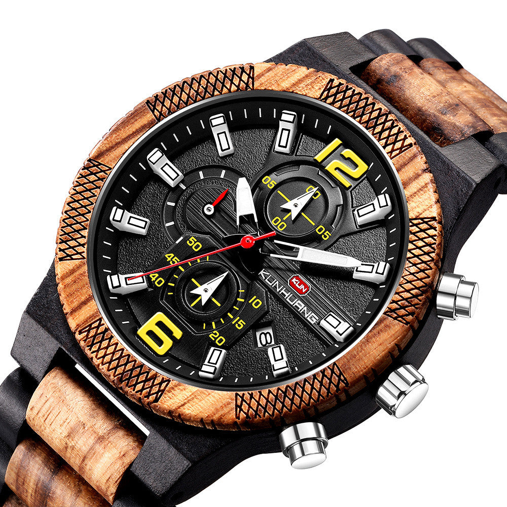 Men's wooden watch