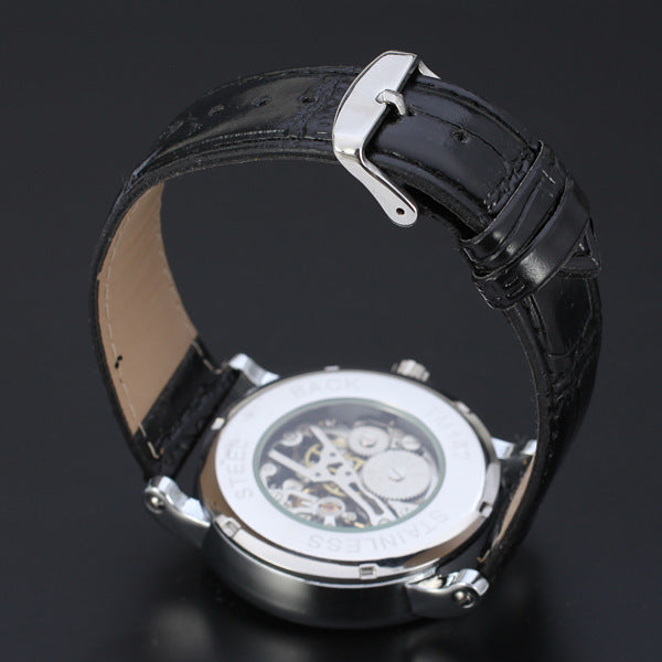 Men's hollow automatic mechanical watch