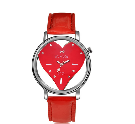 Hollow watch heart shape