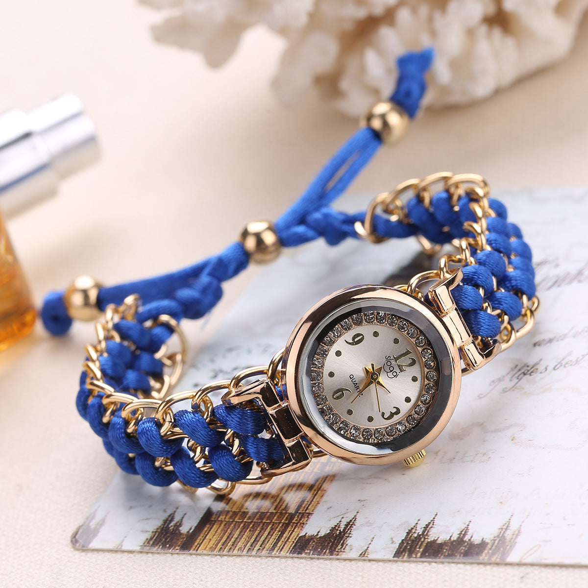 Fashion Leisure High Quality Woman Watch Women Knitting Rope Chain