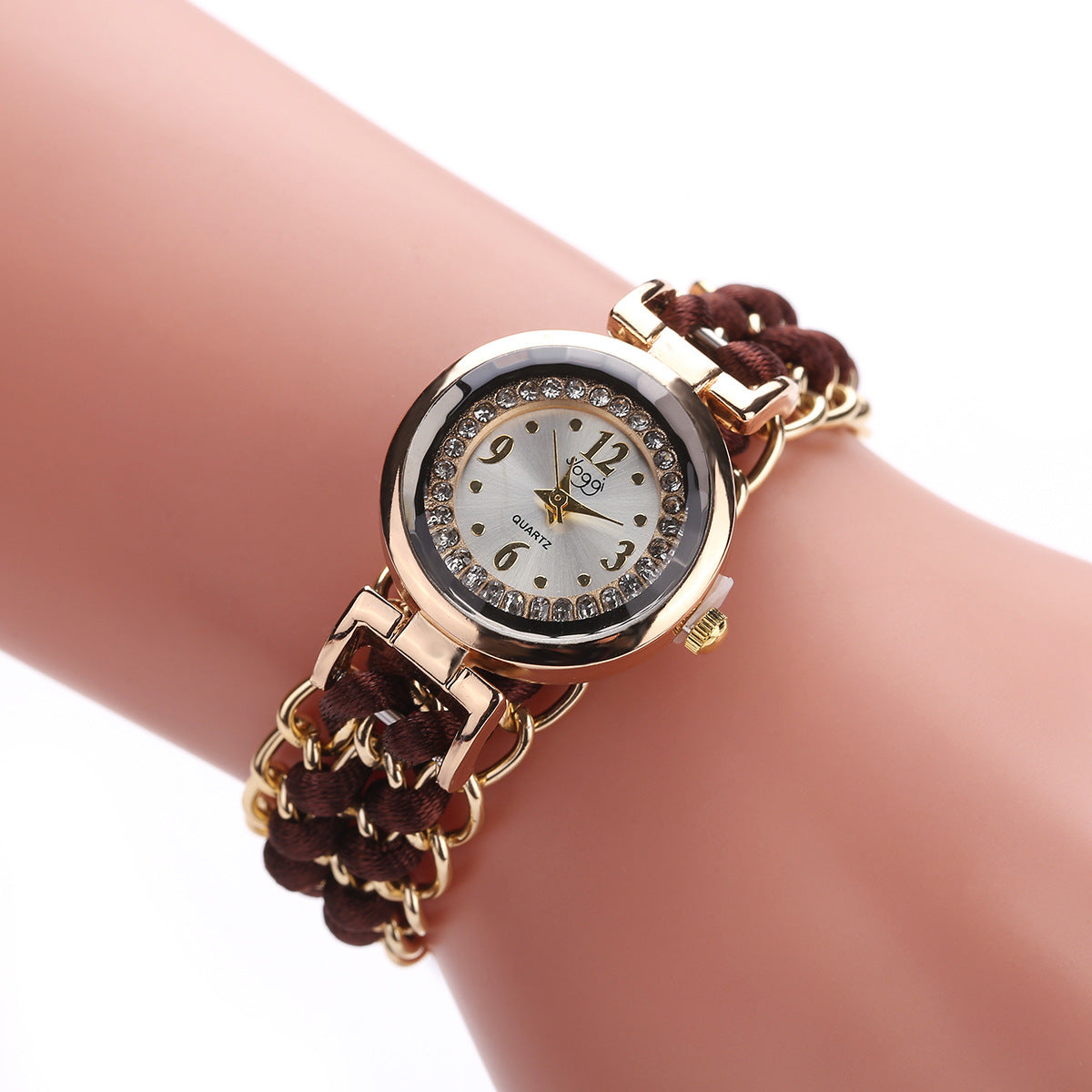 Fashion Leisure High Quality Woman Watch Women Knitting Rope Chain