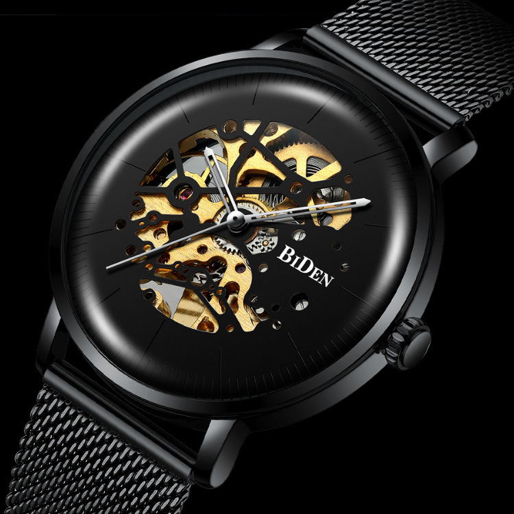 Automatic hollow mechanical watch