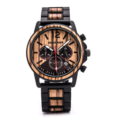 Csutomize Engrave logo Wood Watches for Mens