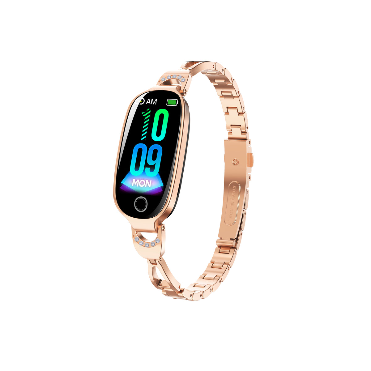 Gold Smartwatch For Women Compatible Blood Pressure