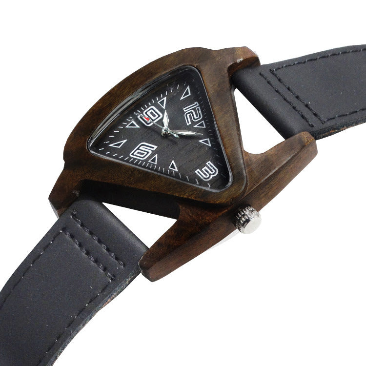 Wooden quartz watch