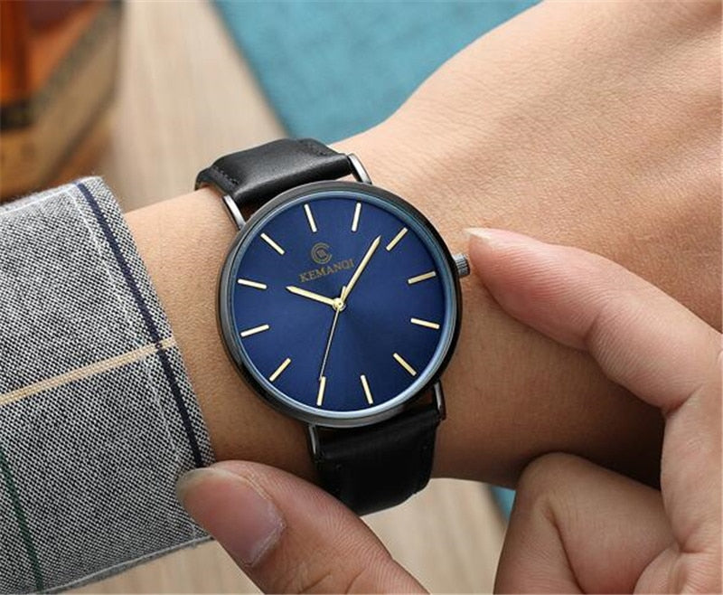 Men's Business Watch Fashion Simple Student Watch Three-Piece Quartz Belt Watch