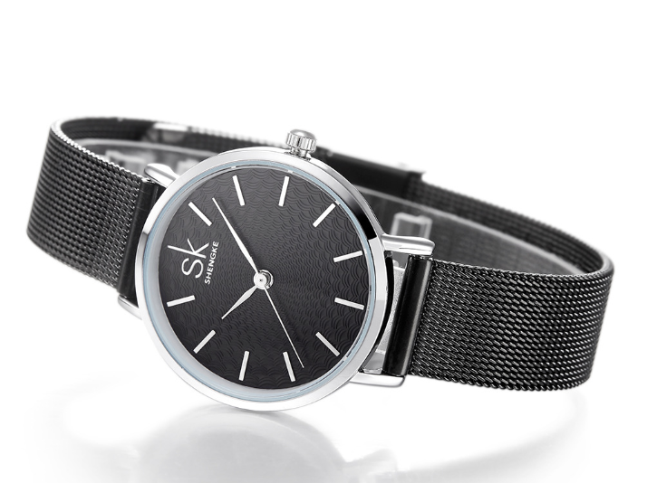 Waterproof quartz watch steel strap watch