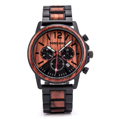 Csutomize Engrave logo Wood Watches for Mens