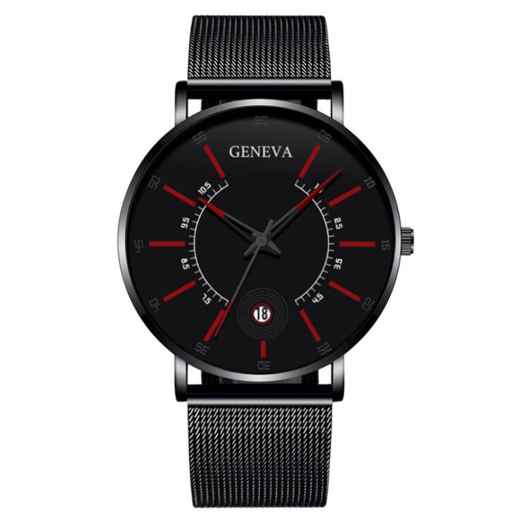 Fashion men's business watch quartz watch classic creative calendar watch