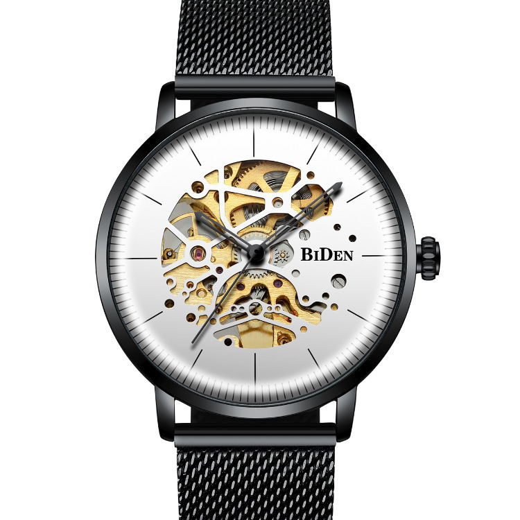 Automatic hollow mechanical watch