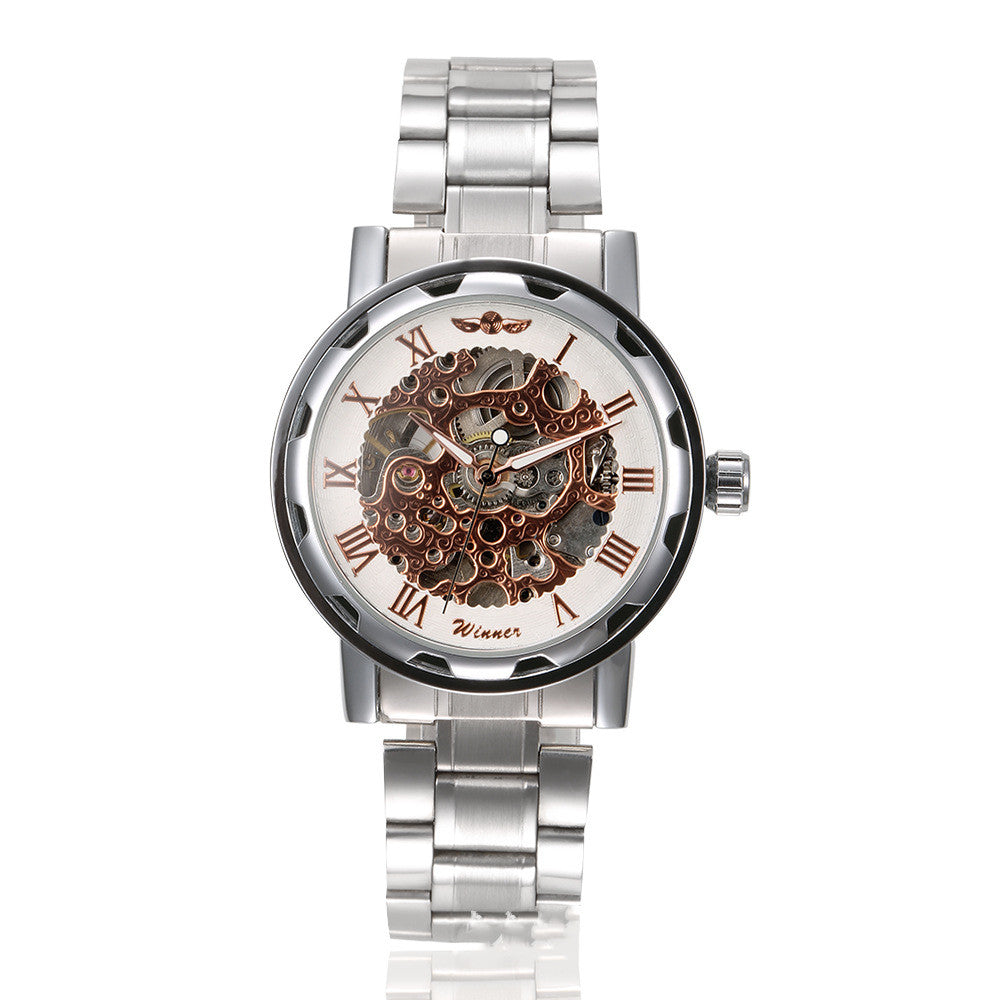 Men's Digital Skeleton Mechanical Watch