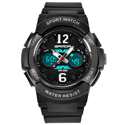Luminous waterproof alarm clock sports watch
