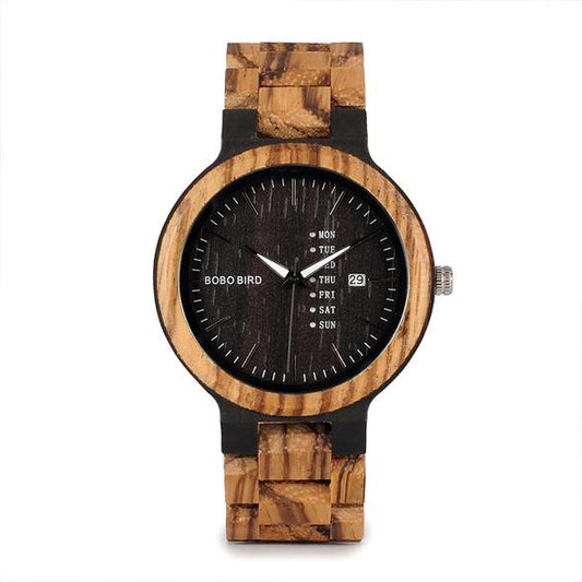 Men's Casual Wooden Watch