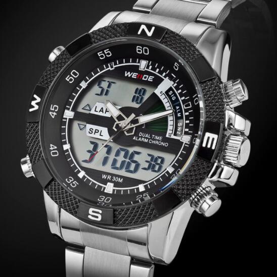 Top Luxury Brand WEIDE Men Fashion Sports Watches