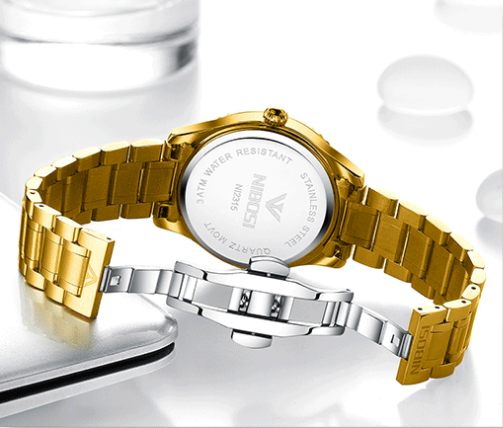 Fully automatic waterproof solid steel with quartz watch