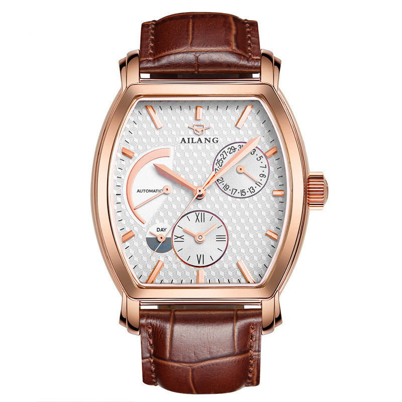 AILANG wine barrel type waterproof automatic mechanical watch