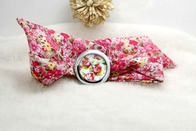 Fabric watch fashion ladies watch high quality fabric watch