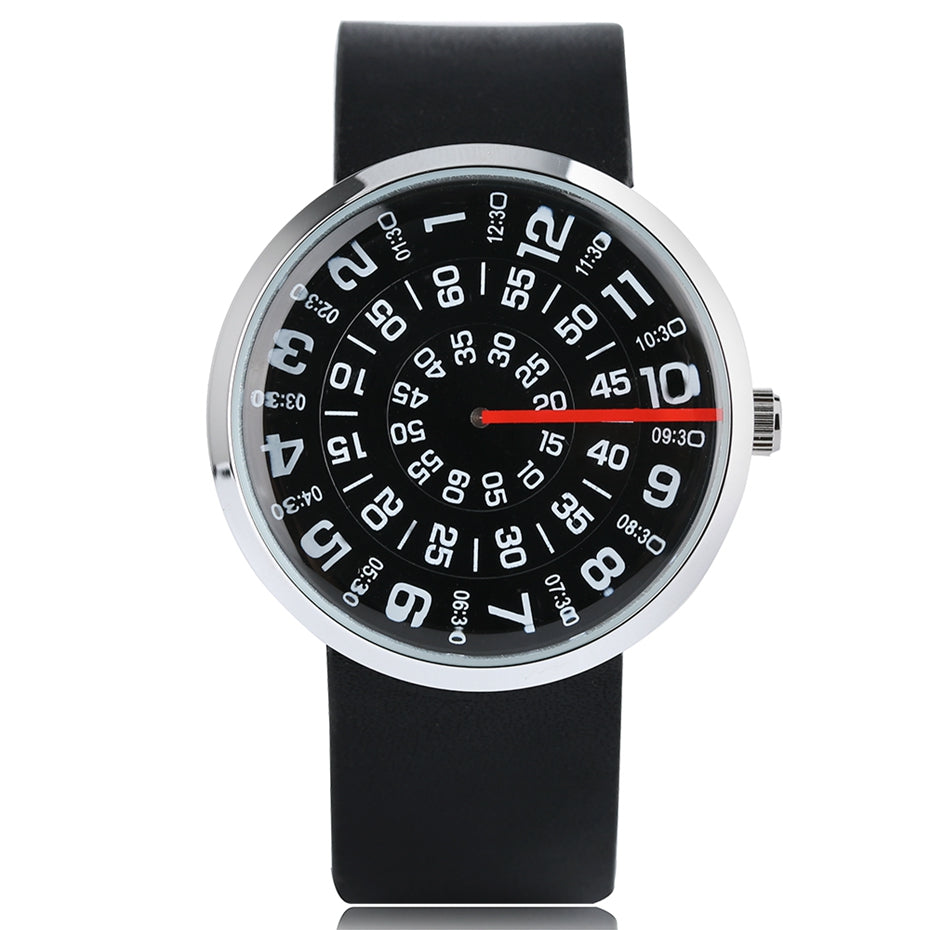 Creative dial steel band watch