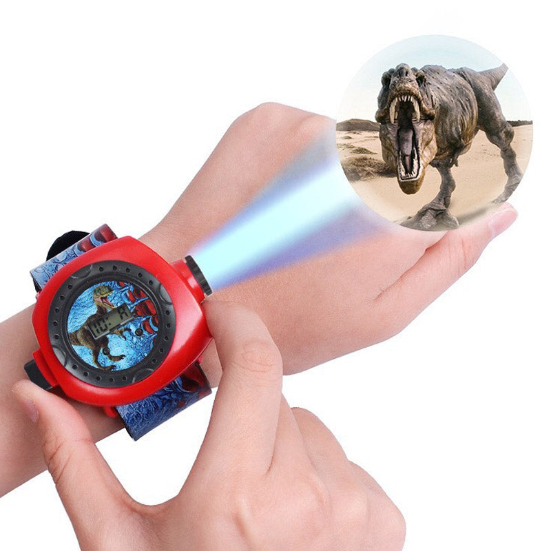 Cartoon Electronic Watch 3D Dinosaur 24 Picture Projection Watch