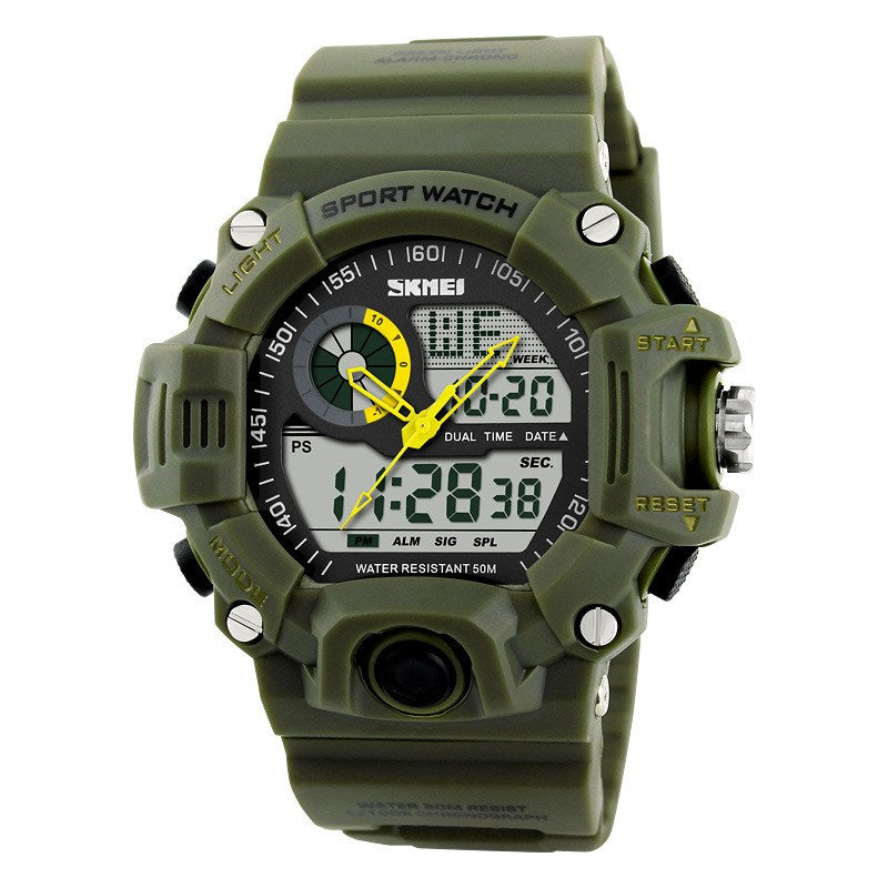 Camouflage waterproof electronic watch