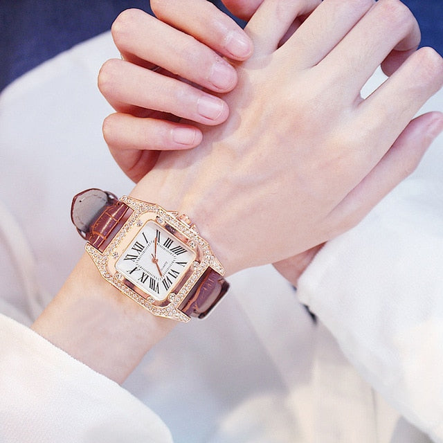 Diamond Watch Female Watch Student Fashion Trend Casual Couple Watch