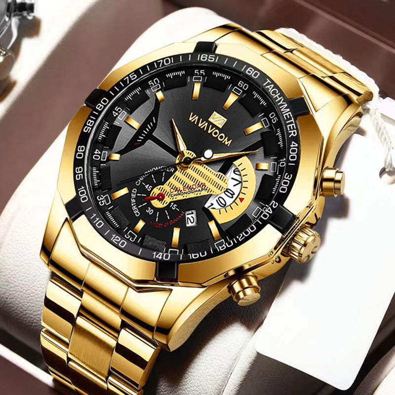 Men's Sports Luminous Non-Automatic Mechanical Multifunction Watch