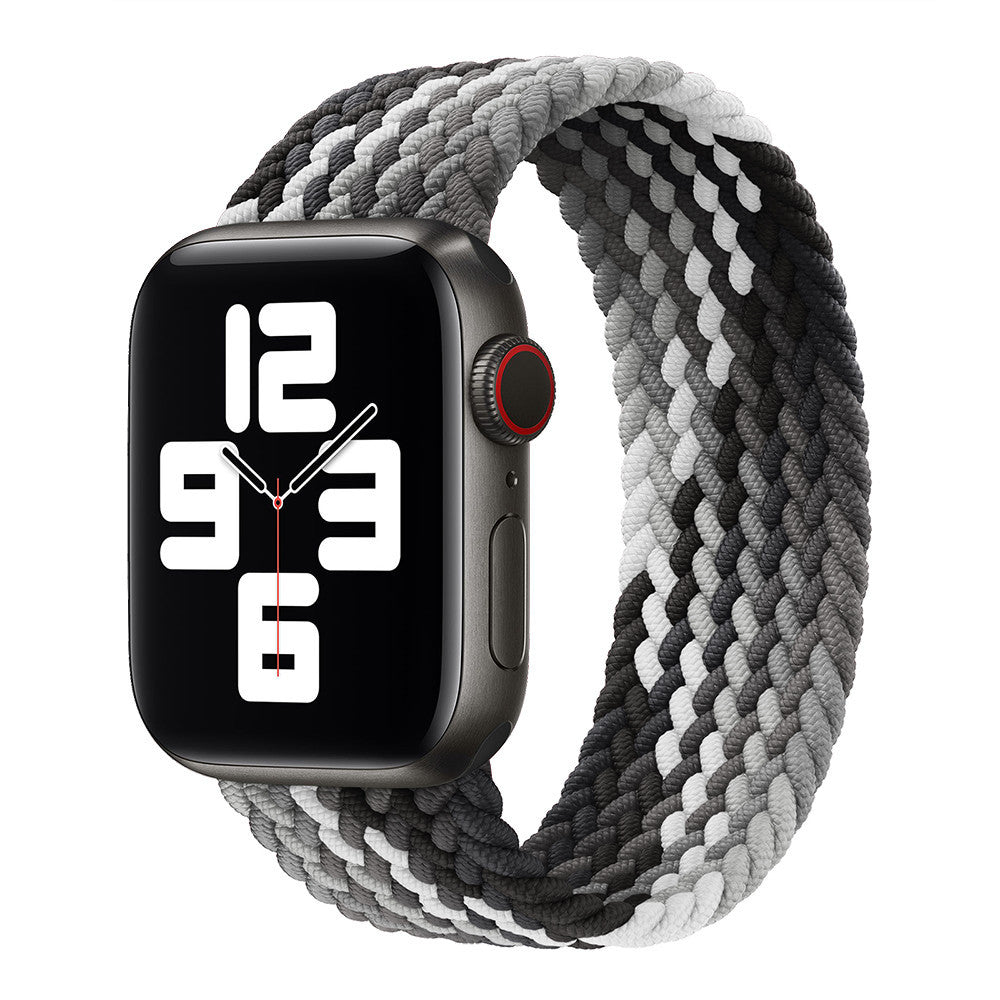 Watch Strap Elastic Nylon Strap Rainbow Braid