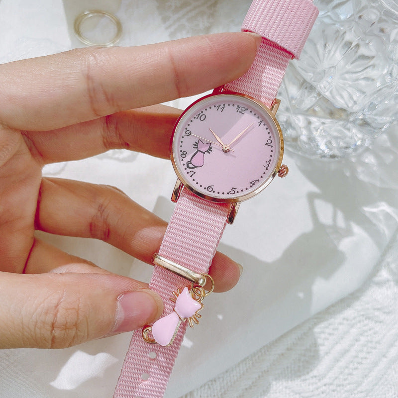 Girl Heart Watch Girl Cute Pendant Macaron Female Watch