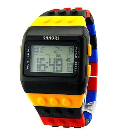 Building Block Design Digital Watch