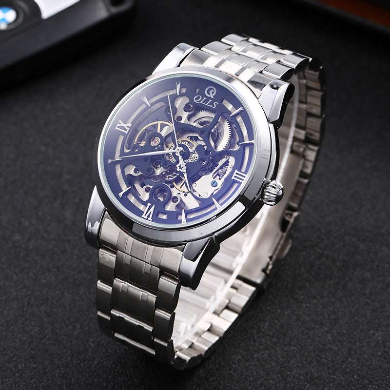 Watch men's automatic mechanical watch hollow flywheel