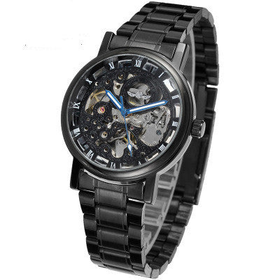 Automatic Hollow Mechanical Watch Men's Roman Retro Watch