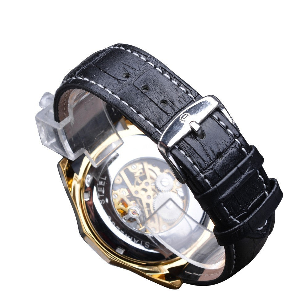 Hollow men's automatic mechanical watch