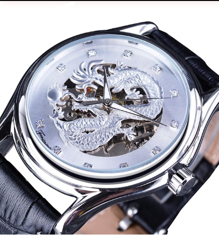 Dragon watch fashion casual hollow mechanical watch